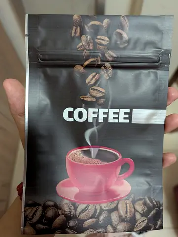 Empty coffee bags