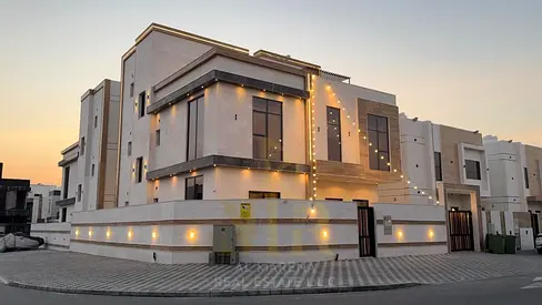 فيلا كورنر طابقين وروف 7غرف نوم ماستر تملك حر شامل رسوم التسجيل والتميلك وكهرباء ومية ومكيفات