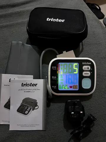 Trister Digital Blood Pressure Monitor with Case, Cuff, Charger and Manual