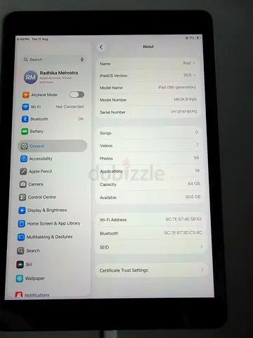 Apple iPad 9th Generation 64GB