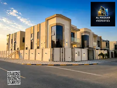 خلف الخدمات مباشرة | تملك فيلا كورنر فاخرة بالزاهية عجمان | 5 غرف ماستر |لقطة بسعر تنافسي