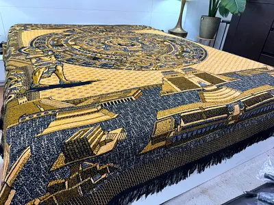 Uniquely Beautiful Mesoamerican Bedspread 225x215cm