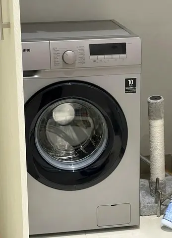 Samsung Front Load Washer - 7kg, Silver, Good Condition