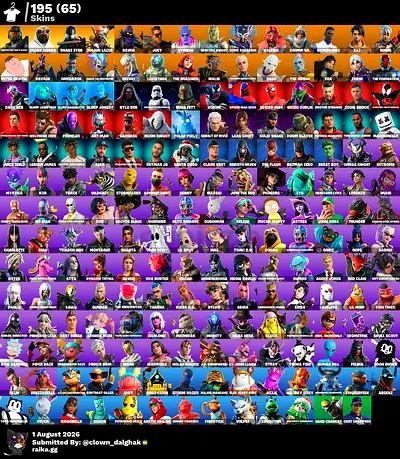 fortnite og account 195 skin