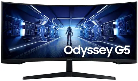 Samsung QHD 34" Odyssey G5 Curved Gaming Monitor