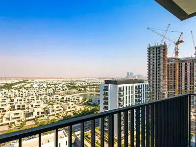 High-Floor 1BR | Balcony | Downtown & Park Views | Lime Gardens, Dubai Hills Estate