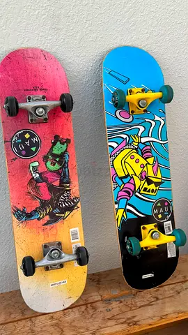 Two used complete skateboards — good condition, ready to ride