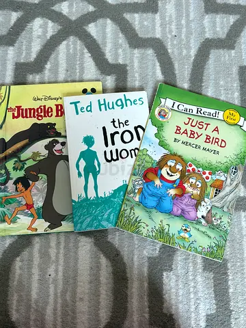 Lot of 3 children's story books — The Jungle Book, The Iron Woman, Just a Baby Bird
