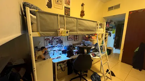 Loft Bed with Ladder and Safety Rails - Perfect Condition