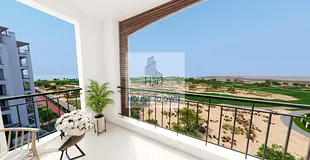 Vacant Desert Golf View Balcony