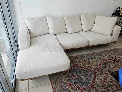 P west elm Newport Lshape sofa beige comfortable