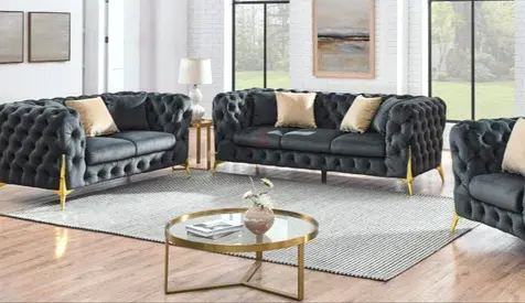 Dark gray colour 3+2+1 Sofa set