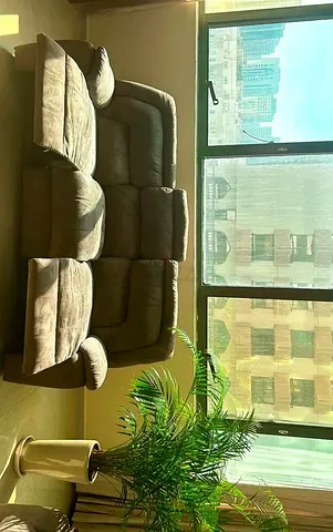 Comfortable 3+2 -seater fabric recliner sofa