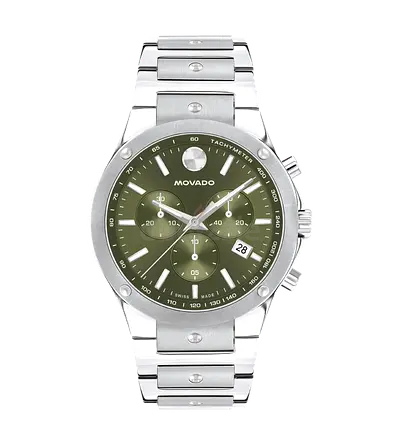 Movado Men's Se Swiss Quartz Chrono Stainless Steel Watch