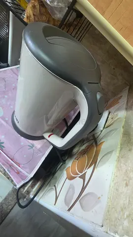 Used Electric Kettle - 1.7L, White/Grey, Good Working Condition