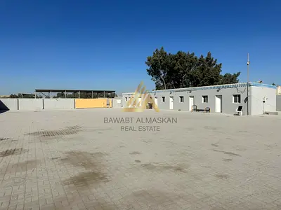 Spacious 20,000 Sq. Ft. Interlocked Open Yard with Labour Camp & Office in Al Sajaa Industrial Area