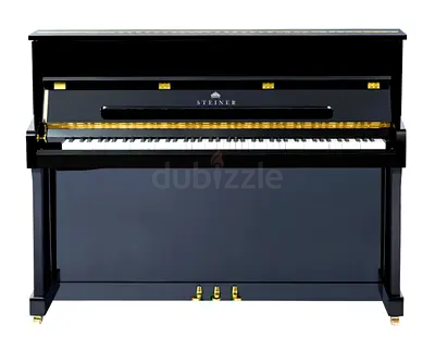 Steiner HU-110E Upright Piano – Black