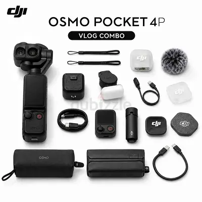 DJI Osmo Pocket 4P (Pro) Vlog Creator Combo – 4K Pocket Gimbal Camera