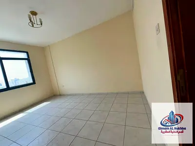 Largest one-bedroom apartment in Sharjah with free central air conditioning, spacious rooms.