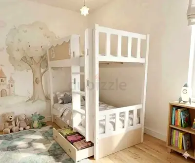 Brand-new Solid wood Bunker bed with Storage Available