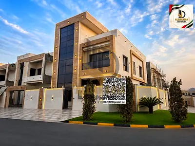 Luxury Corner Villa for Sale in Al Zahia, Ajman | 6 Master Bedrooms + Pool & Roof | All Fees Includ