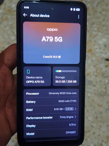 OPPO A79 5G - 256GB, 8GB RAM, 5000mAh (Good Condition)