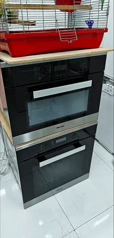 Built-in stainless steel Miele electric oven,+ microwave oven