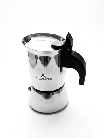 Atlasware Stainless Steel Stovetop Espresso Maker / Moka Pot