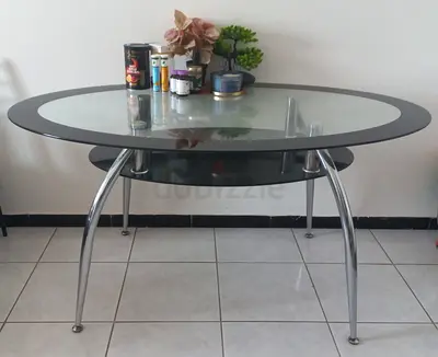 Glass Top Dining Table