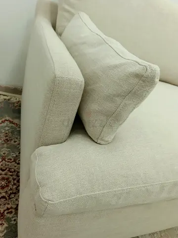 Home center feather 🪶 filled modular sofa with ottoman