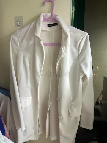 White women's blazer - size medium, gently used