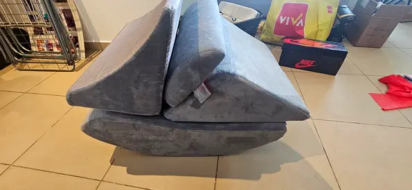 Foldable gray foam bed - good condition