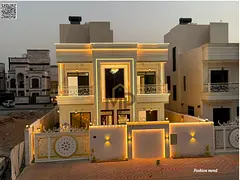 Classic Villa for sale | ajman| al zahia area | 5 master rooms, majlis, hall, maid room, roof| freeh