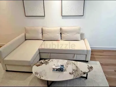 IKEA Beige FRIHETEN L-shaped sofa combed-10/10