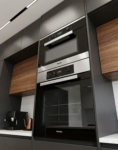 Miele Built-In Oven & Microwave Combo – Stainless Steel & Black | Premium German Quality