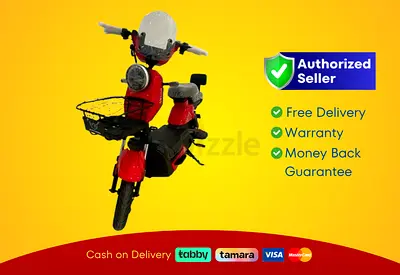 Wind Horse Electric Scooter 500W 45KM Range 40KM Speed, M6 - Red | Brand New |  Warranty | FREE  Del