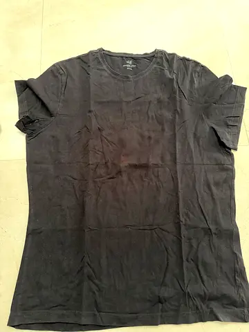 Plain Black Cotton T-Shirt - Men's Casual Tee