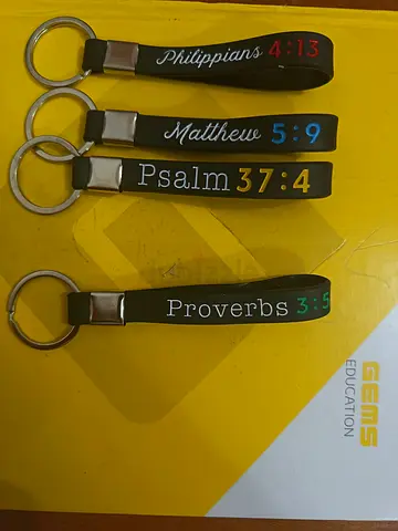 Inspirational Bible Verse Keychains - Pay What You Want (40% to Charity) ( set of four)