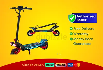 Wind Horse Electric Scooter 3600W 65KM Range 80KM Speed, H8 - Red | Brand New |  Warranty | FREE  De