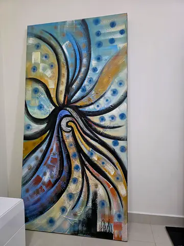 Abstract Swirls and Dots