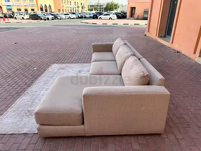 Comfortable crate and barrel L Shape sofa