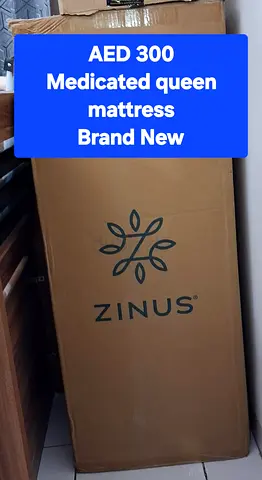 Brand New Zinus Queen Mattress - Medicated, Still in Box (AED 300)