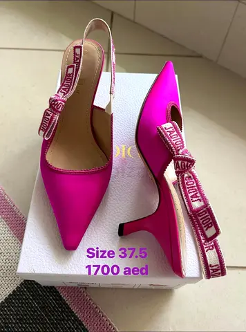 Authentic Christian Dior Satin slingback size 37.5