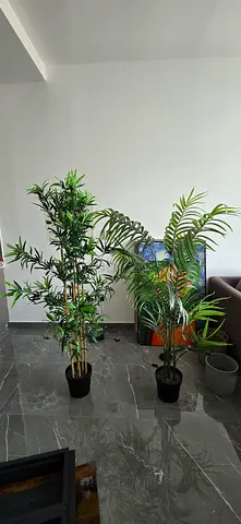 Pair of Artificial Indoor Potted Plants