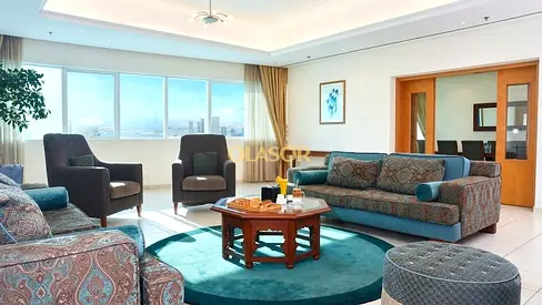 OLASOR RIVA BEACH CLUB ACCESS | 2BR Nice Sea Views | Fully Serviced | 2Mins to Tram | 5Mins to Media City | 3Mins to Marina Walk