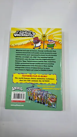 Captain Underpants (Back Cover) - Scholastic Paperback