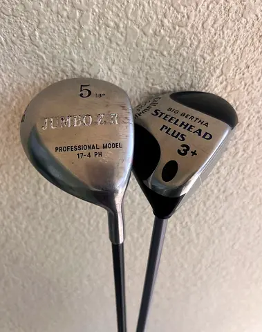Set of 2 Golf Fairway Woods (5-wood and Big Bertha Steelhead 3+)