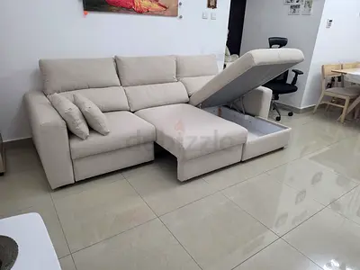 Eskilstuna L shape sofa bed
