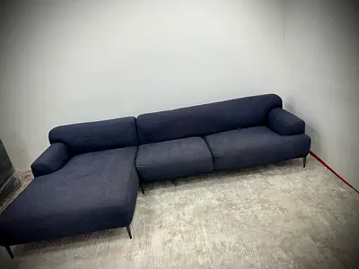 Like new condition the loom collection lshape sofa