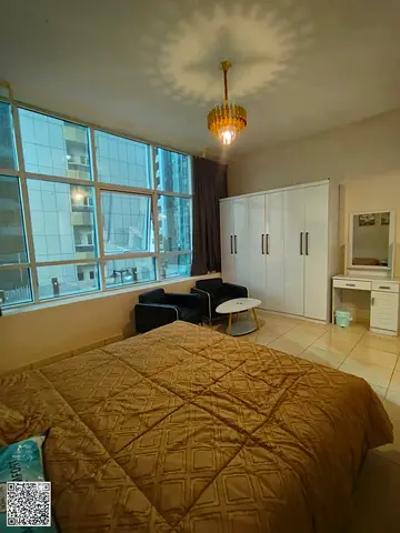 A one-bedroom apartment with a spacious living area and practical design, featuring a comfortable open view and natural light all day, creating a cozy